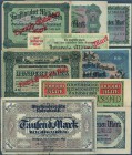 Deutschland - Länderscheine
großer Posten mit 105 Stück diverser Länderbanknoten in meist gebrauchter Erhaltung, dabei 1000 Mark Württembergische Ban...