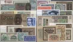 Deutschland - Sonstige
Sammelalbum mit ca.345 Banknoten Deutsches Reich, Inflation, Weimarer Republik, Wehrmachtszahlungsmitteln, Alliierte, Bundesre...