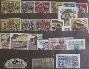 Deutschland - Notgeld
Serien- und Kleingeldscheine, sehr umfangreiche Sammlung von über 12700 Scheinen in 7 riesigen alten Notgeldalben. Die Sammlung...