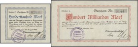 Deutschland - Notgeld - Württemberg
Künzelsau, Oberamtssparkasse, 100, 500 Tsd., 1, 2 (3 Farbvariationen), 3, 5, 20 Mio. Mark, 20.8.1923, 5, 20, 50, ...