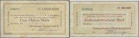 Deutschland - Notgeld - Württemberg
Schramberg, Schramberger Uhrfedernfabrik GmbH, 100 Tsd. Mark, 24.8.1923, 1 Mio. Mark, braun, 21.8.1923, 1 Mio. Ma...