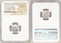MACEDONIAN KINGDOM. Alexander III the Great (336-323 BC). AR drachm (17mm, 4.30 gm, 6h). NGC Choice AU 5/5 - 5/5. Posthumous issue of Abydus (?), ca. ...