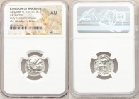 MACEDONIAN KINGDOM. Alexander III the Great (336-323 BC). AR drachm (18mm, 12h). NGC AU. Posthumous issue of 'Colophon', ca. 319-310 BC. Head of Herac...
