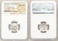 MACEDONIAN KINGDOM. Alexander III the Great (336-323 BC). AR drachm (18mm, 11h). NGC Choice XF. Posthumous issue of Magnesia ad Maeandrum, ca. 319-305...