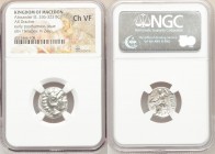 MACEDONIAN KINGDOM. Alexander III the Great (336-323 BC). AR drachm (17mm, 12h). NGC Choice VF. Posthumous issue of Colophon, 310-301 BC. Head of Hera...