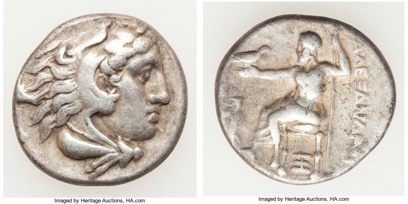 MACEDONIAN KINGDOM. Alexander III the Great (336-323 BC). AR drachm (17mm, 4.07 ...