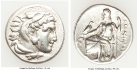 MACEDONIAN KINGDOM. Alexander III the Great (336-323 BC). AR drachm (17mm, 4.23 gm, 12h). VF. Early posthumous issue of Lampsacus, ca. 323-317 BC. Hea...