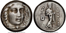 CARIAN SATRAPS. Maussollus (377-353 BC). AR drachm (14mm, 12h). NGC VF. Laureate head of Apollo facing, turned slightly right, hair parted in center a...