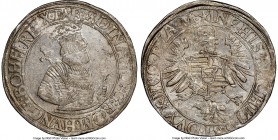 Ferdinand I Taler ND (1521-1564) AU55 NGC, Vienna mint, Dav-8010. 

HID09801242017

© 2020 Heritage Auctions | All Rights Reserved