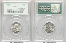 George V 5 Cents 1923 MS64 PCGS, Ottawa mint, KM29.

HID09801242017

© 2020 Heritage Auctions | All Rights Reserved