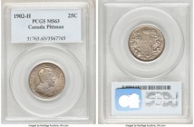 Edward VII 25 Cents 1902-H MS63 PCGS, Heaton mint, KM111. Ex. Pittman Collection

HID09801242017

© 2020 Heritage Auctions | All Rights Reserved