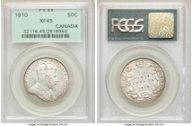 Edward VII 50 Cents 1910 XF45 PCGS, Ottawa mint, KM12. Victorian leaves. 

HID09801242017

© 2020 Heritage Auctions | All Rights Reserved