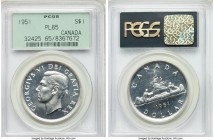 George VI Prooflike Dollar 1951 PL65 PCGS, Royal Canadian mint, KM46. Untoned with full cartwheel reflectivity. 

HID09801242017

© 2020 Heritage ...