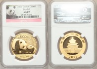 People's Republic gold Panda 500 Yuan (1 oz) 2011 MS69 NGC, KM1975, PAN-528A. AGW 0.999 oz.

HID09801242017

© 2020 Heritage Auctions | All Rights...