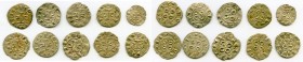 Melgueil 10-Piece Lot of Uncertified Deniers ND (12th-13th Century) VF, Sizes range 14-18mm. Average weight 0.85gm. Sold as is, no returns. 

HID098...