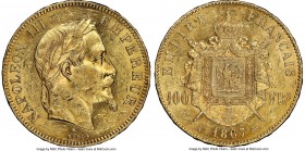 Napoleon III gold 100 Francs 1867-A MS61 NGC, Paris mint, KM802.1. AGW 0.9334 oz. 

HID09801242017

© 2020 Heritage Auctions | All Rights Reserved...