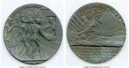 "Sinking of the S.S. Lusitania" cast iron Medal 1915 XF, Kienast-156, Eimer-19414b. 56.0mm. 41.57gm. By Karl Goetz. Commemorates the sinking of the Br...