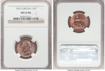 George IV Farthing 1825 MS65 Red and Brown NGC, KM677, S-3822. Cartwheel luster, die clash.

HID09801242017

© 2020 Heritage Auctions | All Rights...