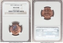 George IV Farthing 1825 MS63 Red and Brown NGC, KM677, S-3822. Mint bloom with blue toning. 

HID09801242017

© 2020 Heritage Auctions | All Right...