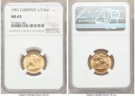 Victoria gold 1/2 Sovereign 1901 MS63 NGC, KM784, S-3878. AGW 0.1177 oz.

HID09801242017

© 2020 Heritage Auctions | All Rights Reserved