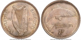 Free State Florin 1931 MS64 NGC, KM7. Cartwheel luster with rose-gold toning. 

HID09801242017

© 2020 Heritage Auctions | All Rights Reserved