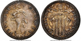 Papal States. Benedict XIV Grosso Anno XIII (1752) MS62 NGC, Rome mint, KM969. Rose tinted argent centers with onyx peripheral toning. 

HID09801242...
