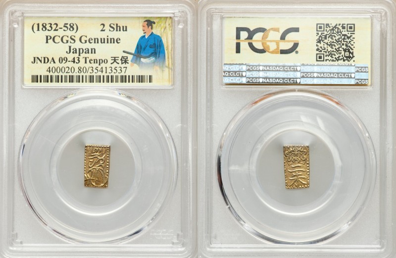 4-Piece Lot of Certified Assorted Issues Genuine PCGS, 1) Tempo gold 2 Shu ND (1...