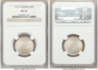 British Mandate 50 Mils 1939 MS65 NGC, KM6.

HID09801242017

© 2020 Heritage Auctions | All Rights Reserved