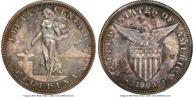 USA Administration Proof 50 Centavos 1903 PR64 NGC, KM167. Olive and blue-gray toned. 

HID09801242017

© 2020 Heritage Auctions | All Rights Rese...
