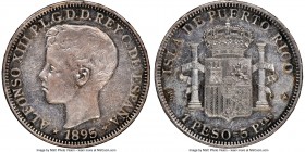 Spanish Colony. Alfonso XIII Peso 1895-PGV MS61 NGC, KM24. One year type. 

HID09801242017

© 2020 Heritage Auctions | All Rights Reserved