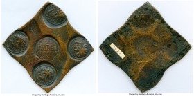 Frederick I Plate Money 1/2 Daler 1729 XF, Avesta mint, KM-PM65, AAH-281, Tingstrom-Plate 307. 95x96mm. 394.9gm. For the sake of completeness, we note...