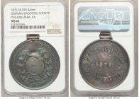 "Philadelphia Shooting Festival" silver Medal 1876 MS62 NGC, Issued for the German shooting festival held in Philadelphia. 

HID09801242017

© 202...