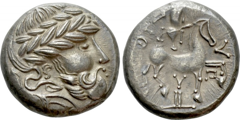 EASTERN EUROPE. Imitations of Audoleon (2nd-1st centuries BC). Tetradrachm. "Y a...