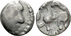 EASTERN EUROPE. Imitations of Philip II of Macedon (2nd-1st centuries BC). "Obol." Mint in the region of Velem, Hungary. "Kapostaler Kleingeld" type. ...