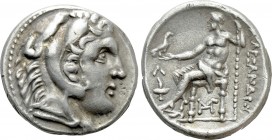 KINGS OF MACEDON. Alexander III 'the Great' (336-323 BC). Tetradrachm. Amphipolis. 

Obv: Head of Herakles right, wearing lion skin.
Rev: AΛΕΞΑΝΔΡΟ...