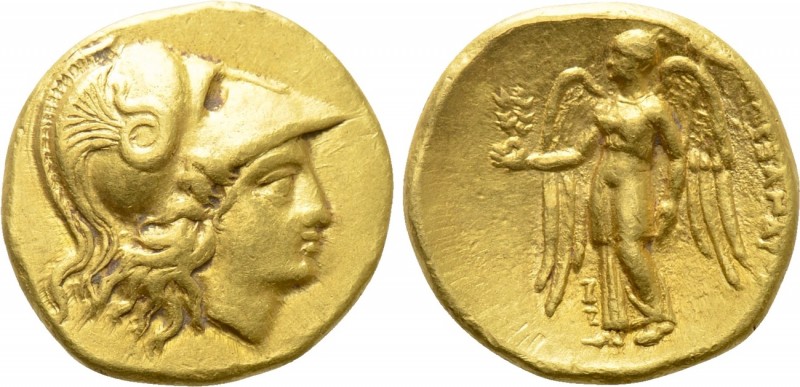 KINGS OF MACEDON. Alexander III 'the Great' (336-323 BC). GOLD Stater. 

Obv: ...