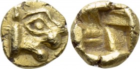 IONIA. Phokaia. EL 1/24 Stater (Circa 625/0-522 BC). 

Obv: Head of seal right.
Rev: Incuse square punch.

Bodenstedt 2.1. 

Condition: Good ve...