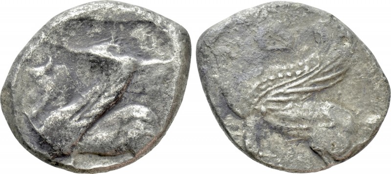 SAMARIA. Uncertain. Stater (Circa 4th century BC). 

Obv: Griffin seated left ...