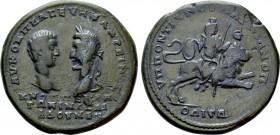 MOESIA INFERIOR. Marcianopolis. Macrinus with Diadumenian as Caesar (217-218). Ae Pentassarion. Pontianus, legatus consularis. 

Obv: AV K OΠΠEΛ CEV...