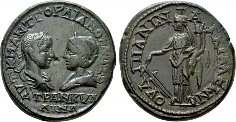 THRACE. Anchialus. Gordian III with Tranquillina (238-244). Ae. 

Obv: AVT K M...