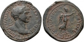 PONTOS. Nicopolis ad Lycum. Trajan (98-117). Ae. Dated RY 42 (112/3 AD). 

Obv: ΑΥΤ ΚΑΙϹ ΝΕΡ ΤΡΑΙΑΝΟϹ ϹΕΒ ΓΕΡΜ ΔΑΚ ΤΟ ϚΙ. 
Laureate head right with...