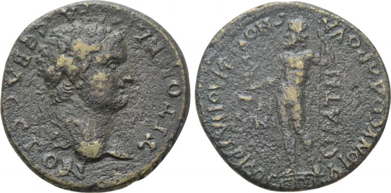 AEOLIS. Temnos. Titus (79-81). Ae. Dionysodoros Hagnos philopatris (strategos). ...
