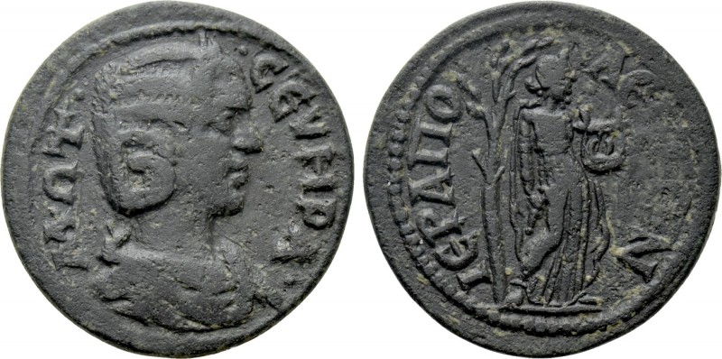 PHRYGIA. Hierapolis. Otacilia Severa (Augusta, 244-249). Ae. 

Obv: M ΩT CЄOVH...