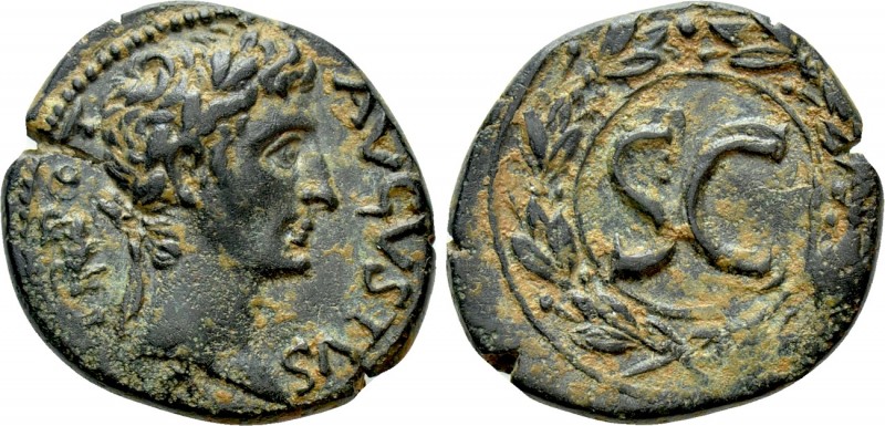 SELEUCIS & PIERIA. Antioch. Augustus (27 BC-14 AD). Ae. 

Obv: IMP AVGVST TR P...