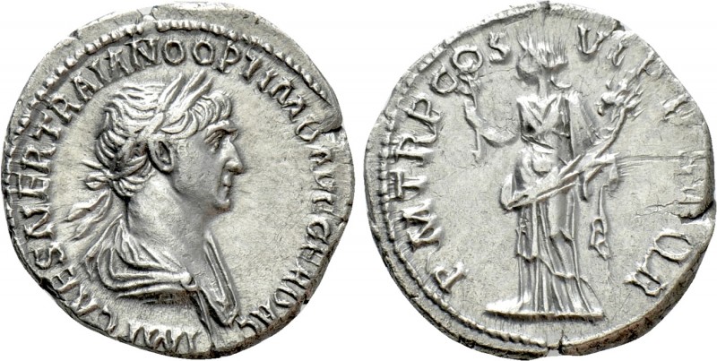 TRAJAN (98-117). Denarius. Rome. 

Obv: IMP CAES NER TRAIANO OPTIMO AVG GER DA...