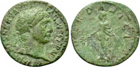 TRAJAN (98-117). Semis. Rome. 

Obv: IMP CAES NERVA TRAIAN AVG GERM. 
Laureate head right.
Rev: DARDANICI. 
Pax standing left, holding olive bran...