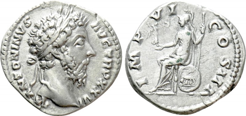 MARCUS AURELIUS (161-180). Denarius. Rome. 

Obv: M ANTONINVS AVG TR P XXVI. ...
