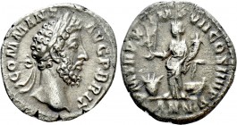 COMMODUS (177-192). Denarius. Rome. 

Obv: COMM ANT AVG P BRIT. 
Laureate head right.
Rev: PM TR P X IMP VII COS IIII PP / ANN. 
Annona standing ...