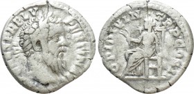 PERTINAX (193). Denarius. Rome. 

Obv: IMP CAES P HELV PERTIN AVG. 
Laureate head right.
Rev: OPI DIVIN TR P COS II. 
Ops seated left on throne, ...