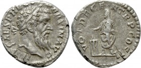 PERTINAX (192-193). Denarius. Rome. 

Obv: IMP CAES P HELV PERTIN AVG. 
Laureate head right.
Rev: VOT DECEN TR P COS II. 
Pertinax standing left,...